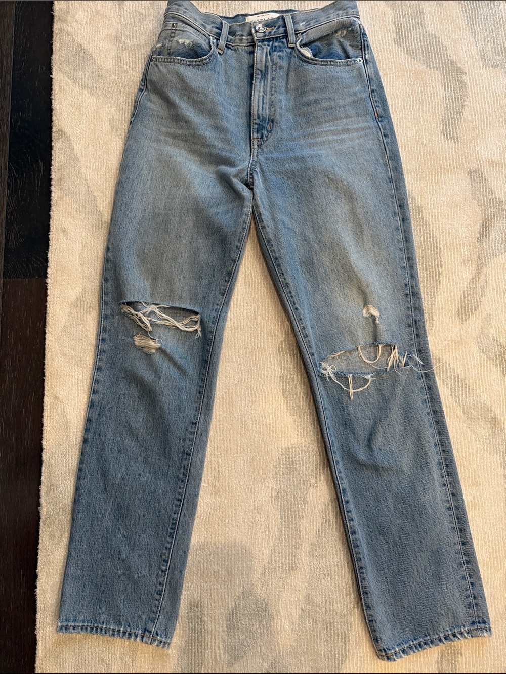 Agolde Distressed Jeans - Light Blue